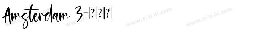 Amsterdam 3字体转换